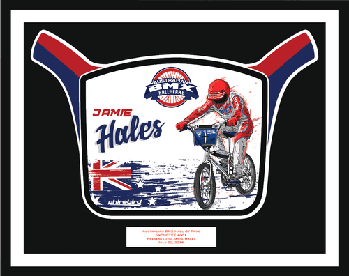 Jamie Hales HOF induction plate