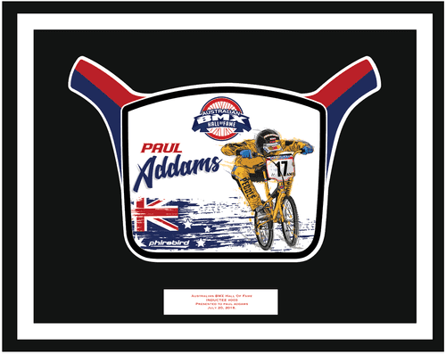 Paul Addams HOF induction plate