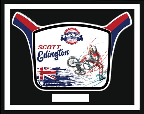 Scott Edington HOF induction plate